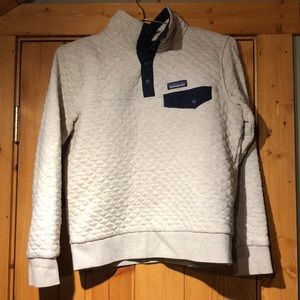 Women’s Patagonia small cotton quilted snap-t fleece